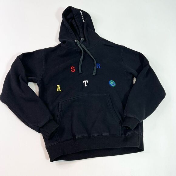 Astroworld Travis Scott Hoodie Women's Small Kangaroo Pocket Hooded Pullover - Picture 1 of 10